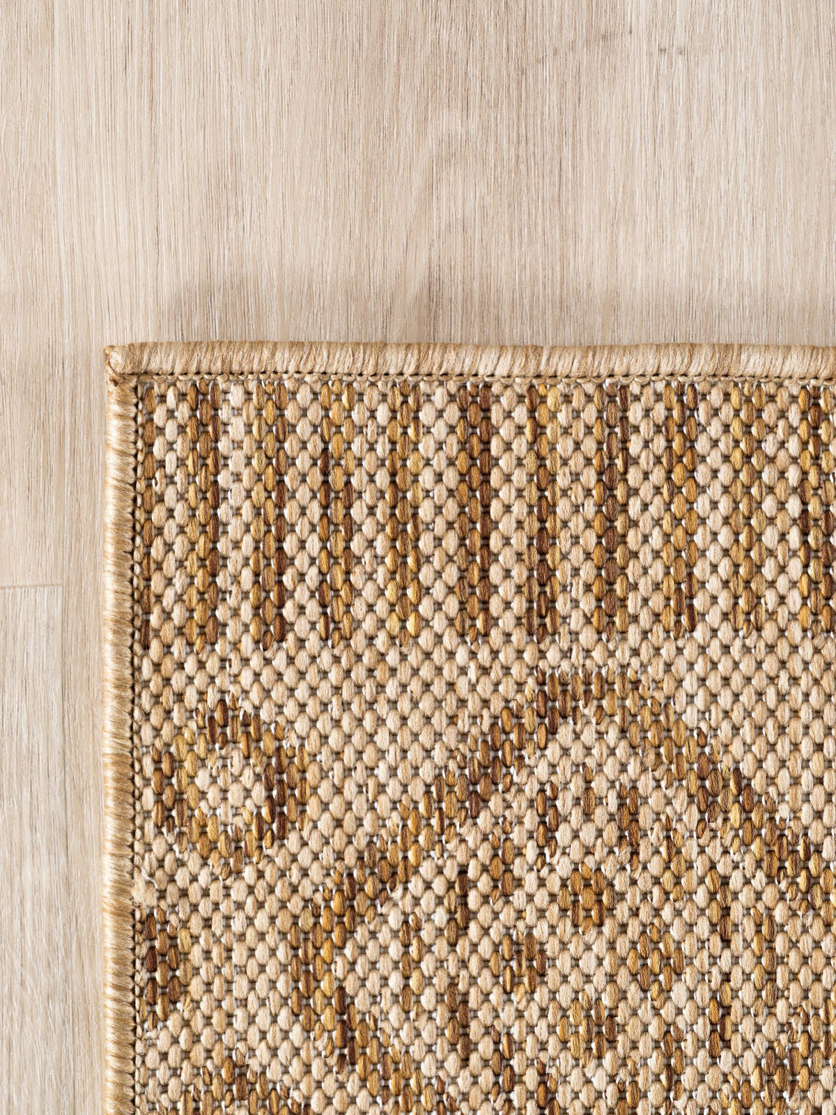 LÄUFER Outdoor, Fußbodenheizung-geeignet, mit Rautenmuster, VIGOLENO in Beige-Braun, 80 x 250 cm - Beige, Textil (80/250cm) - KADIMA DESIGN