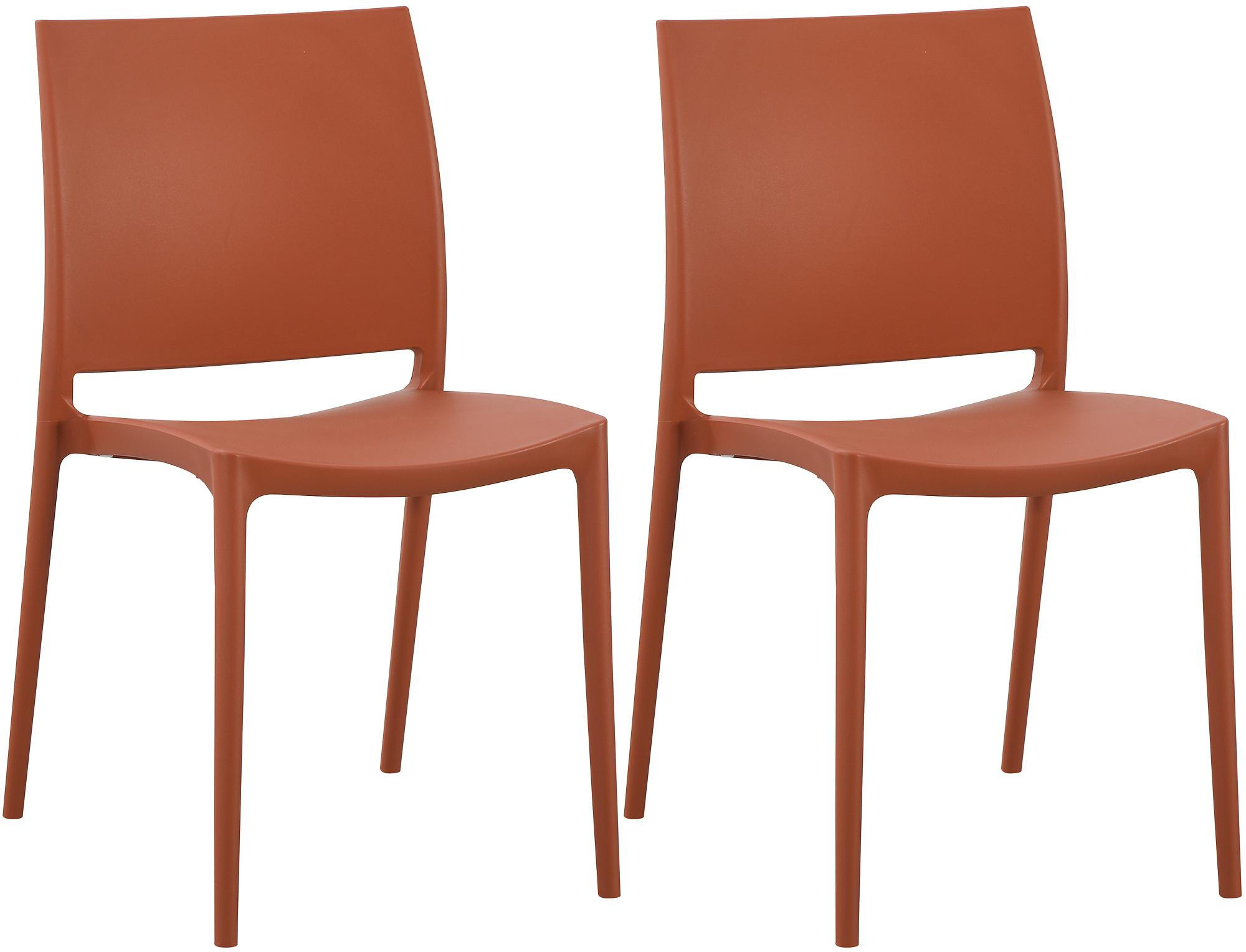 GARTENSTUHL 2 Kunststoff Terracotta - Terracotta, Kunststoff (42/81/49cm) - CLP