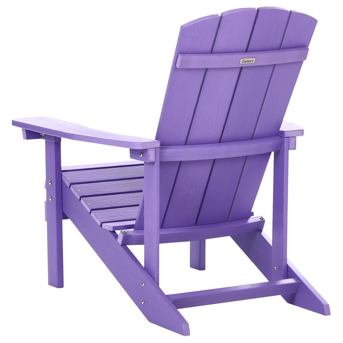 GARTENSTUHL Holzwerkstoff Purpur Adirondack - Violett, Kunststoff (75/88/88cm) - Beliani
