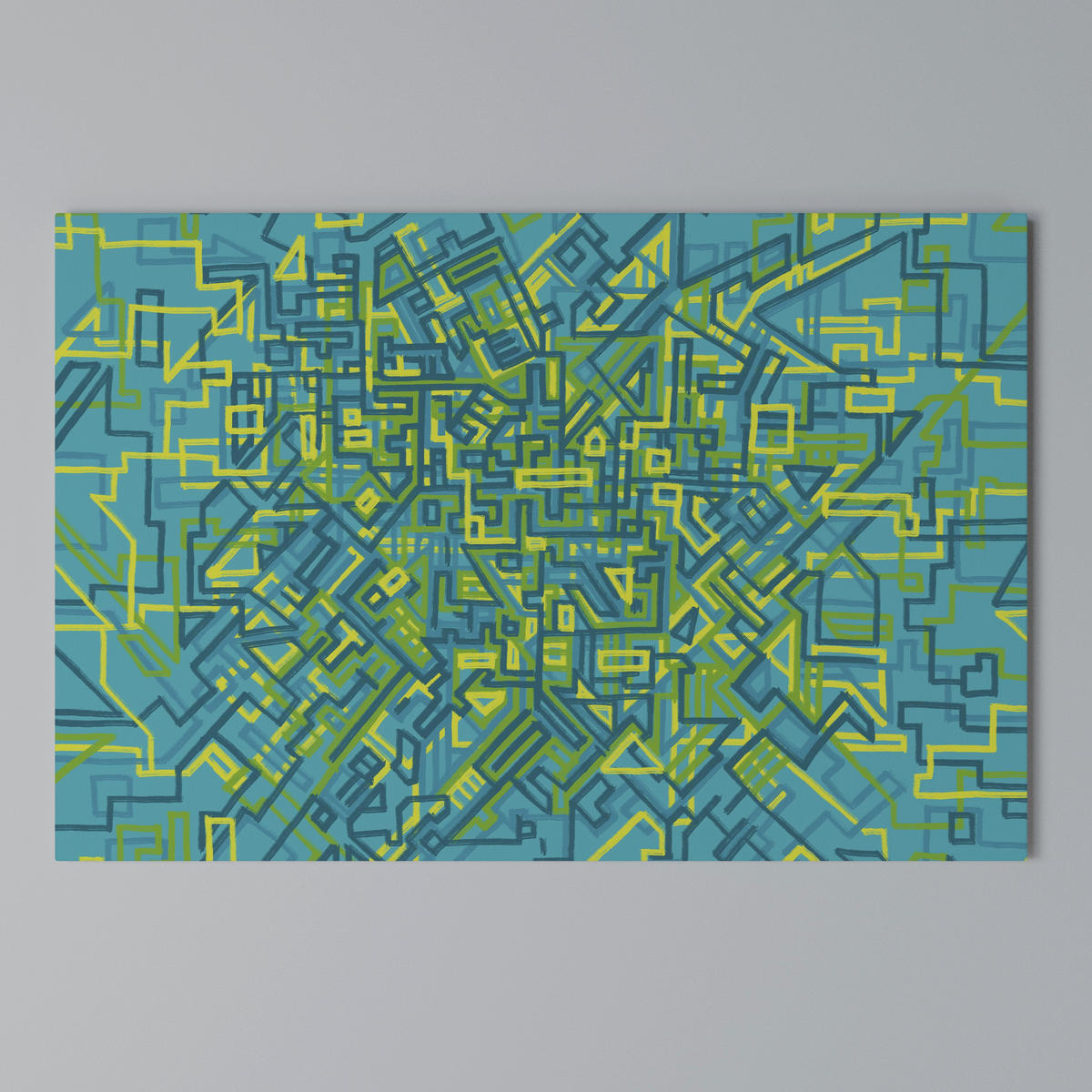 LEINWANDBILD Nostalgic Memories 120/80 cm - Blau, Textil (120/80cm) - SpaceRebels