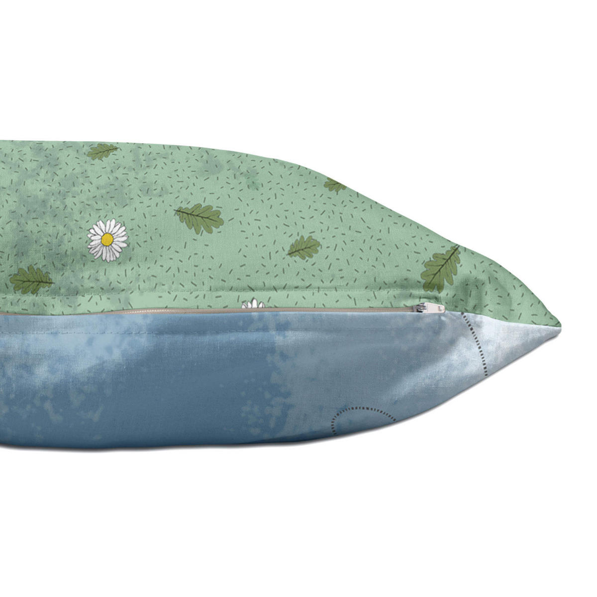 KISSENBEZUG le printemps 50x30 cm mehrfarbig - Multicolor, Textil (50/30cm) - Happy Friday