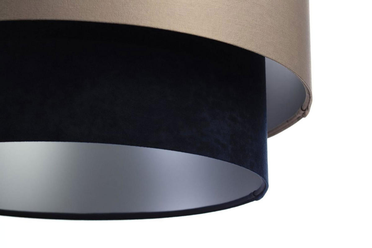 HÄNGELEUCHTE Blau 40/20 cm - Blau/Beige, Kunststoff (40/1/20cm) - ONZENO