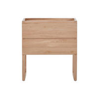 WASCHBECKENUNTERSCHRANK - 80 cm x 45 cm - Holz, Platte - Naturfarben Hell - TARELO - Naturfarben, Holz (80/88/45cm) - Vente-Unique