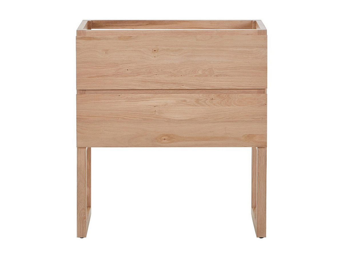 WASCHBECKENUNTERSCHRANK - 80cm x 45cm - Eiche - naturfarben hell - TARELO - Naturfarben, Holz (80/88/45cm) - Vente-Unique