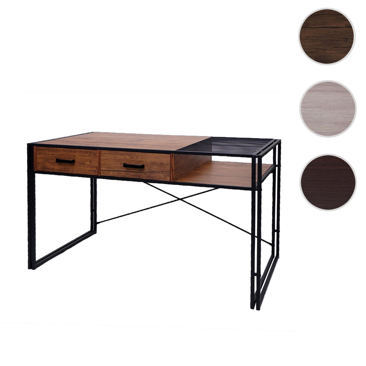SCHREIBTISCH rechteckig Buche Dekor - Buchefarben, Holzwerkstoff (76/120/73cm) - MCW