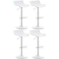 BARHOCKER 4er Set Averna weiß - Weiß, Kunststoff/Metall (43/94/44cm) - TPFLiving