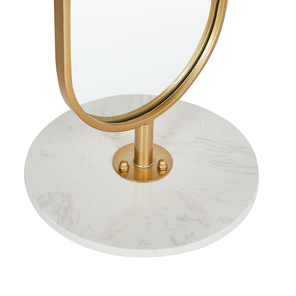 GARDEROBENSTÄNDER MOODY 170 cm Moody - Goldfarben/Weiß, Metall (34/170/34cm) - Beliani