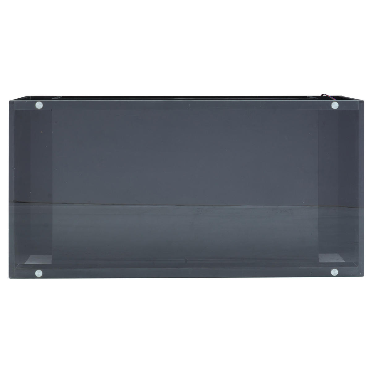 COUCHTISCH 100/50/40 cm in Schwarz mit LED-Beleuchtung und 2 Schubladen - Schwarz, Holzwerkstoff (100/50/40cm) - Flora Grace