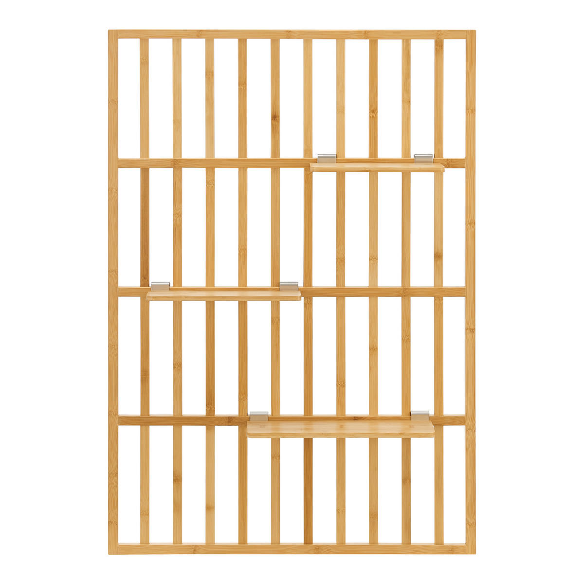 WANDREGAL Røst - Naturfarben, Naturmaterialien (80/120/13cm) - [en.casa]