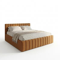 POLSTERBETT 160x200 cm in Braun - Braun, Textil (160/200cm) - Home Collective