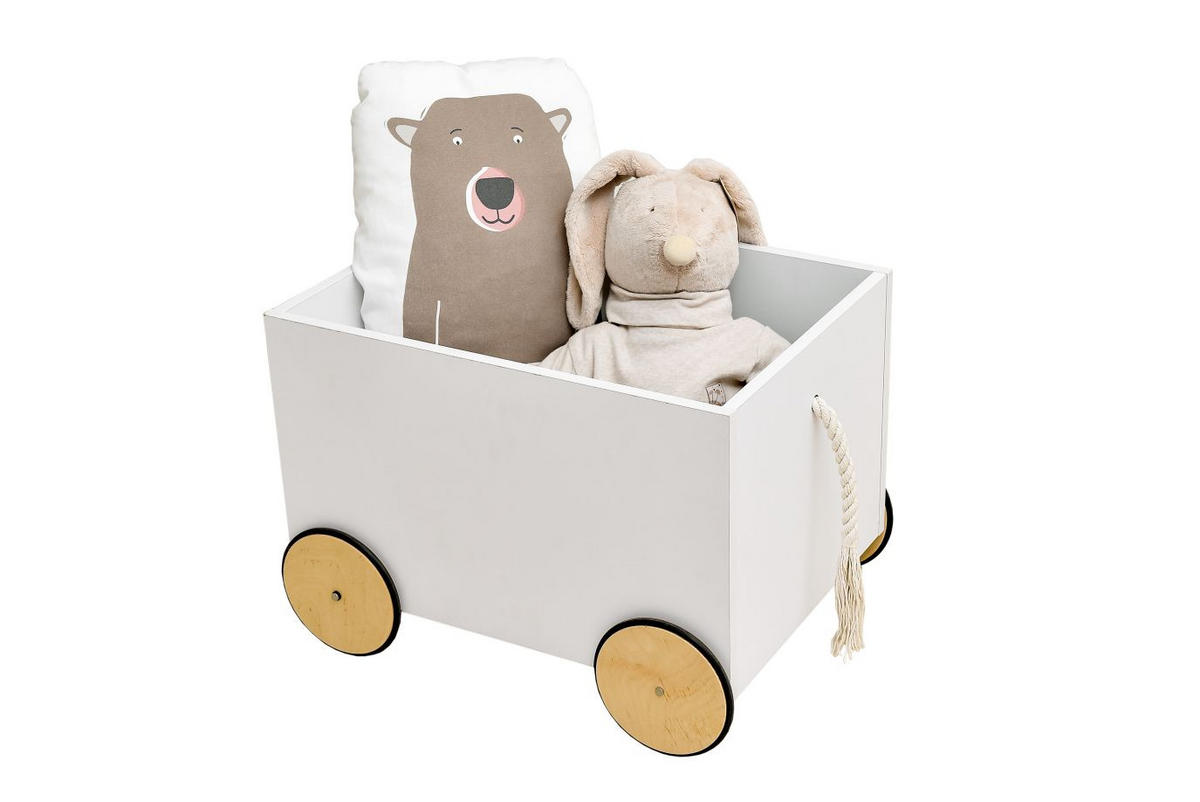 SPIELZEUGTRUHE Lotta - Weiß, Holzwerkstoff (59/47cm) - RAUMHIRSCH FURNITURE