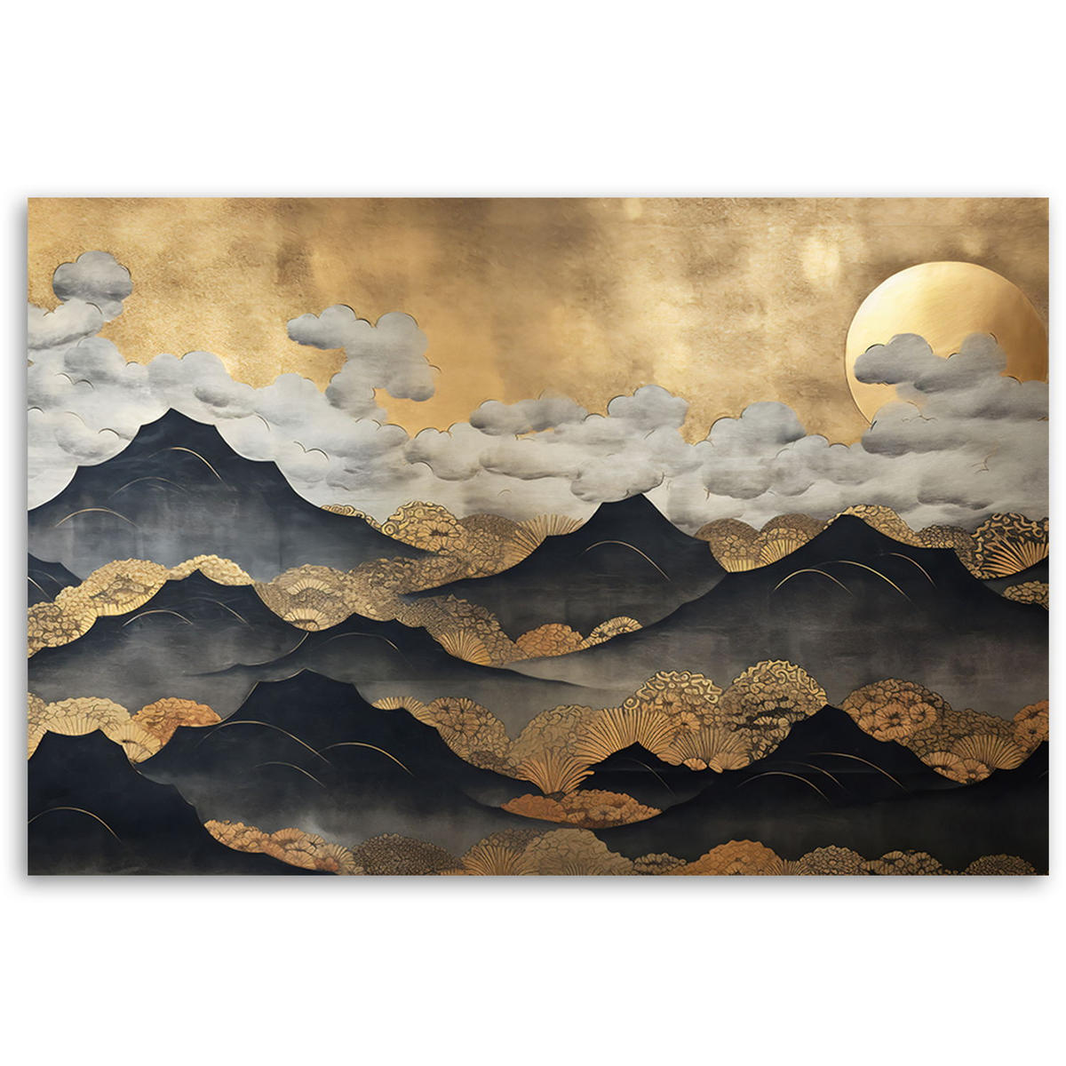 KUNSTDRUCK Gelb 90/60 cm - Gelb, Textil (90/60cm) - KUNSTLOFT