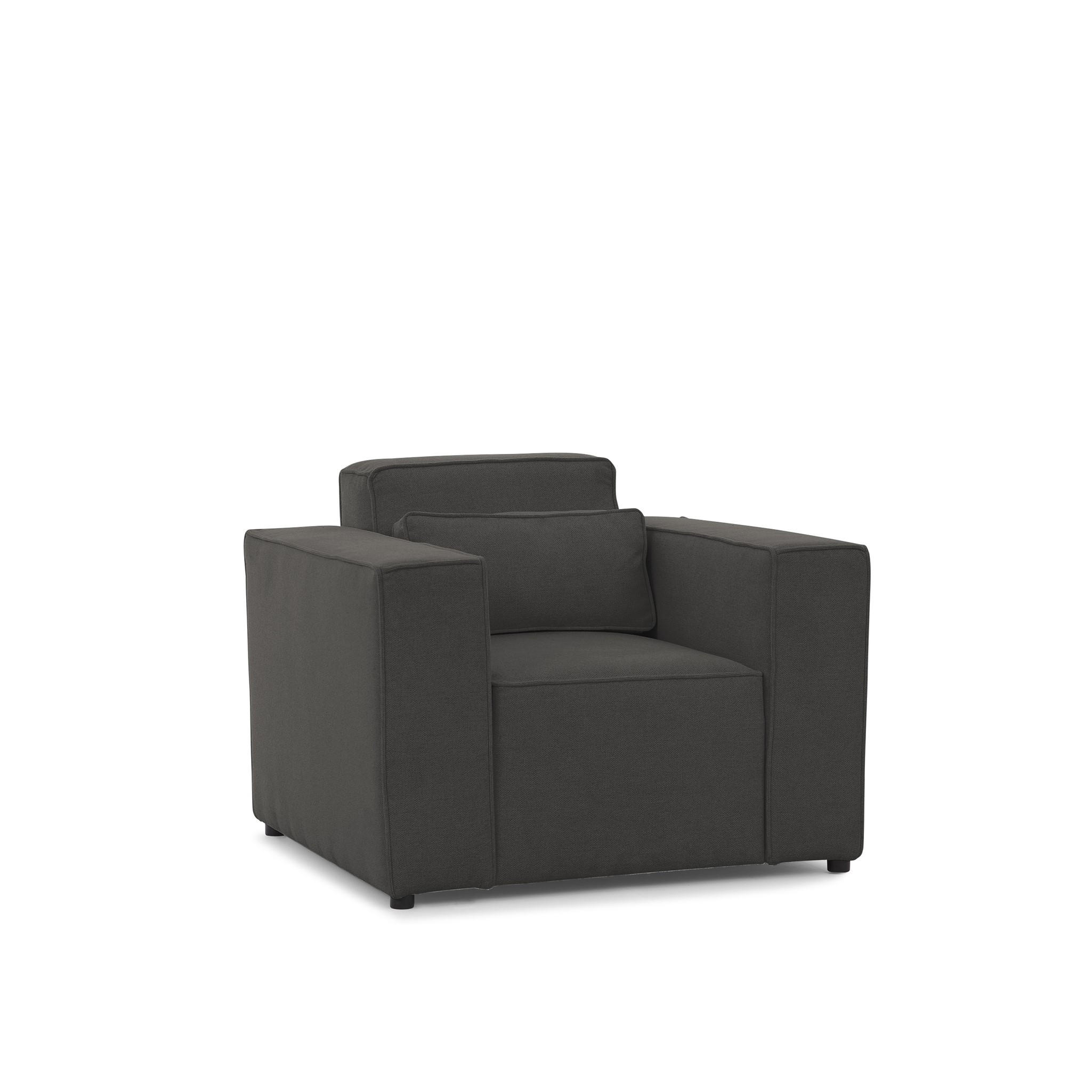 Fun Möbel Sessel Schwarz 101x80x92 cm