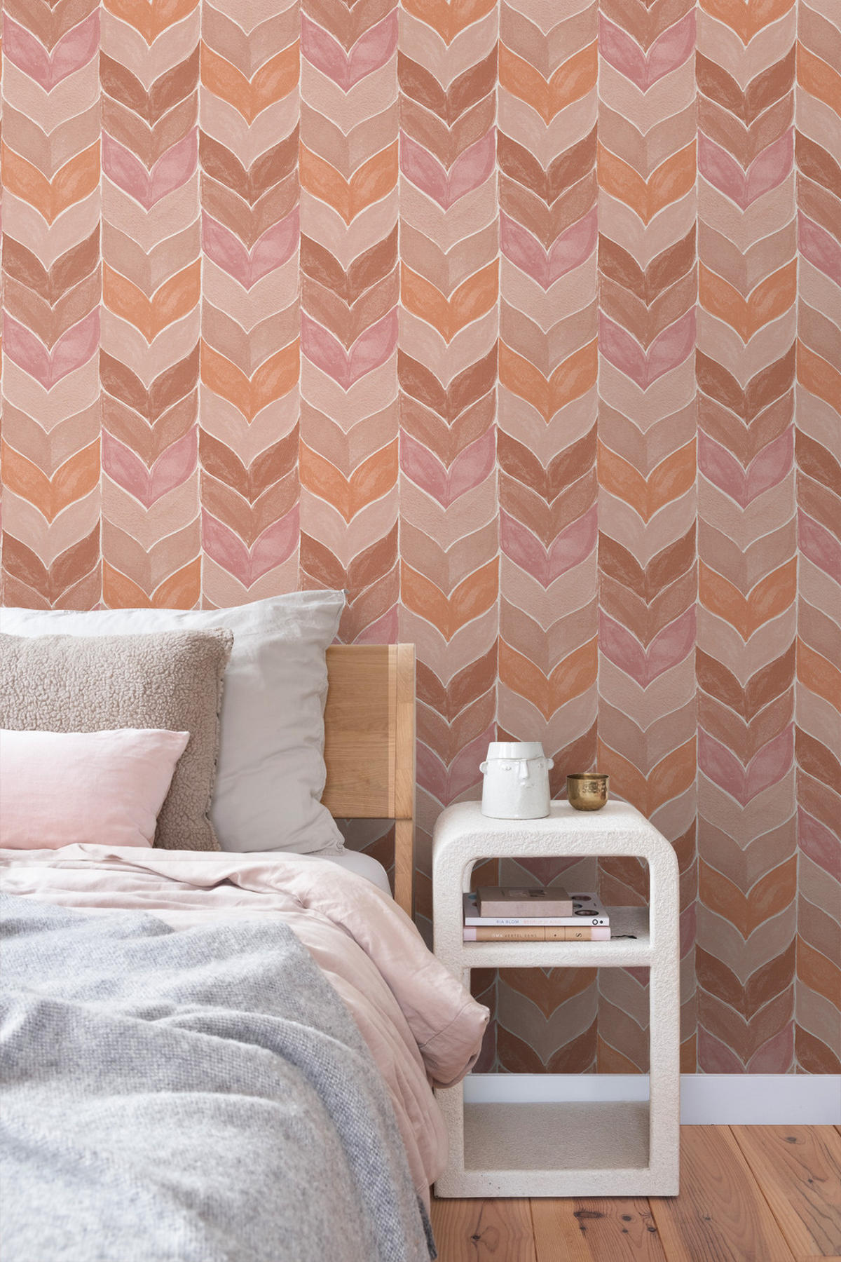 TAPETE grafisches Motiv 53 cm x 10,05 m - Terracotta, Papier (53/1000cm) - Sanders & Sanders