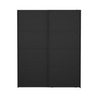KLEIDERSCHRANK, Catania, Schwarz, Holzwerkstoff, 179 x 65 x 221 cm - Schwarz, Holzwerkstoff (179/221/65cm) - ebuy24