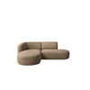 ECKSOFA L-Form Luna, stoff Lins, Cappuccino, Links - Cappuccino, Holz (242/188cm) - Kaiser Möbel