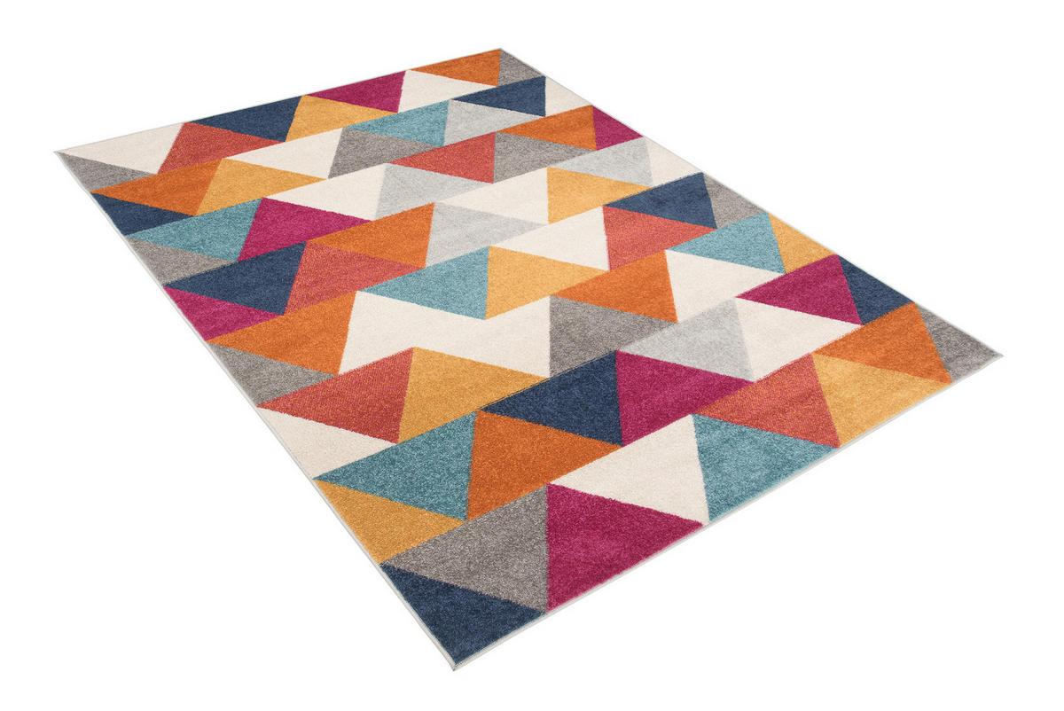 TEPPICH LAZUR Weiß 200/290 cm - Rostfarben/Multicolor, Kunststoff (200/290cm) - Tapiso