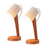 TISCHLEUCHTE MYCH 37.4/19.5/14 cm （2er-set） - Orange, Metall (14/37.4/19.5cm) - ZMH
