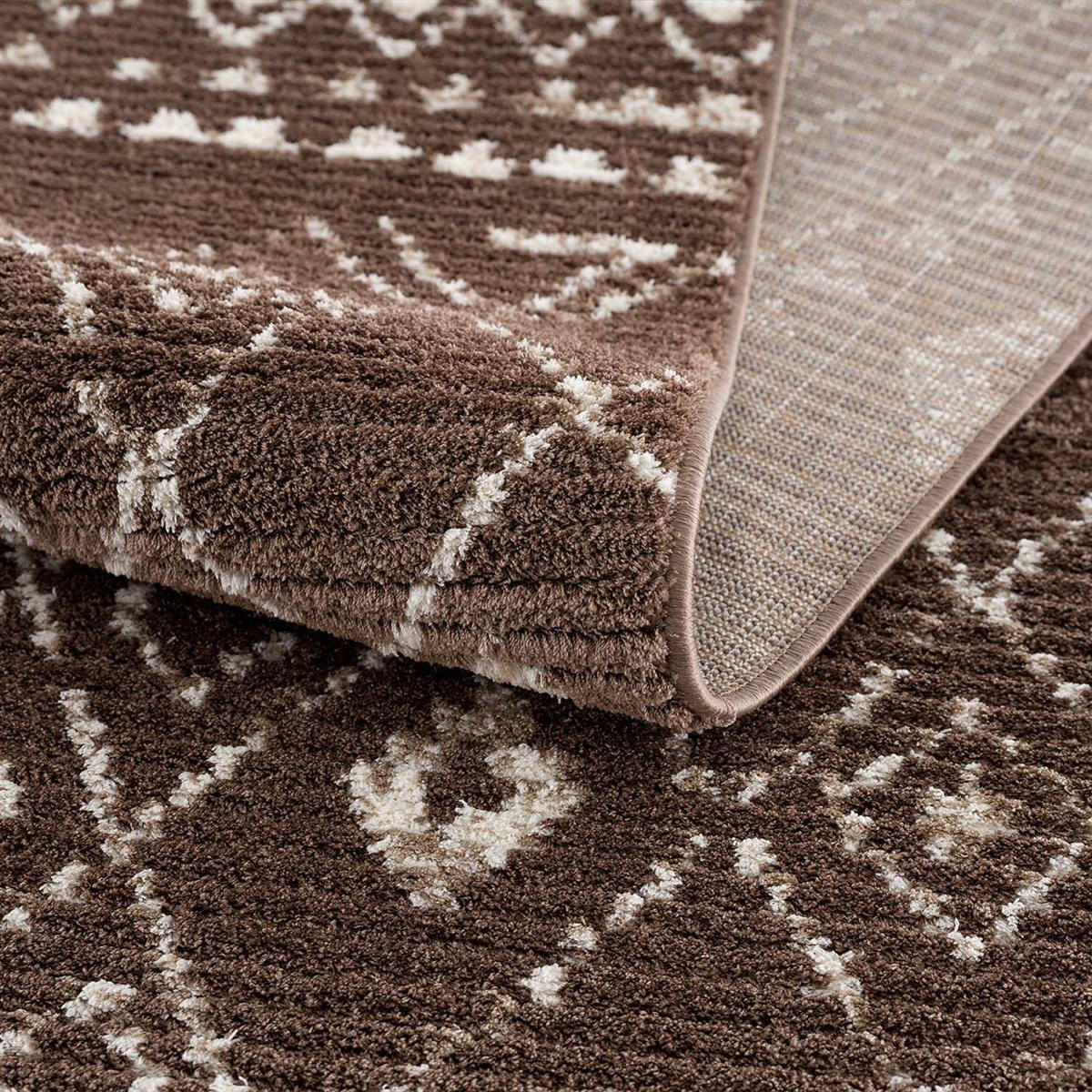 Thumbnail - carpet city Kurzflor-Teppich, Braun, Textil, Ethno, Rechteckig, 140x200 cm, Oeko-Tex® Standard 100, Teppiche & Böden, Te...
