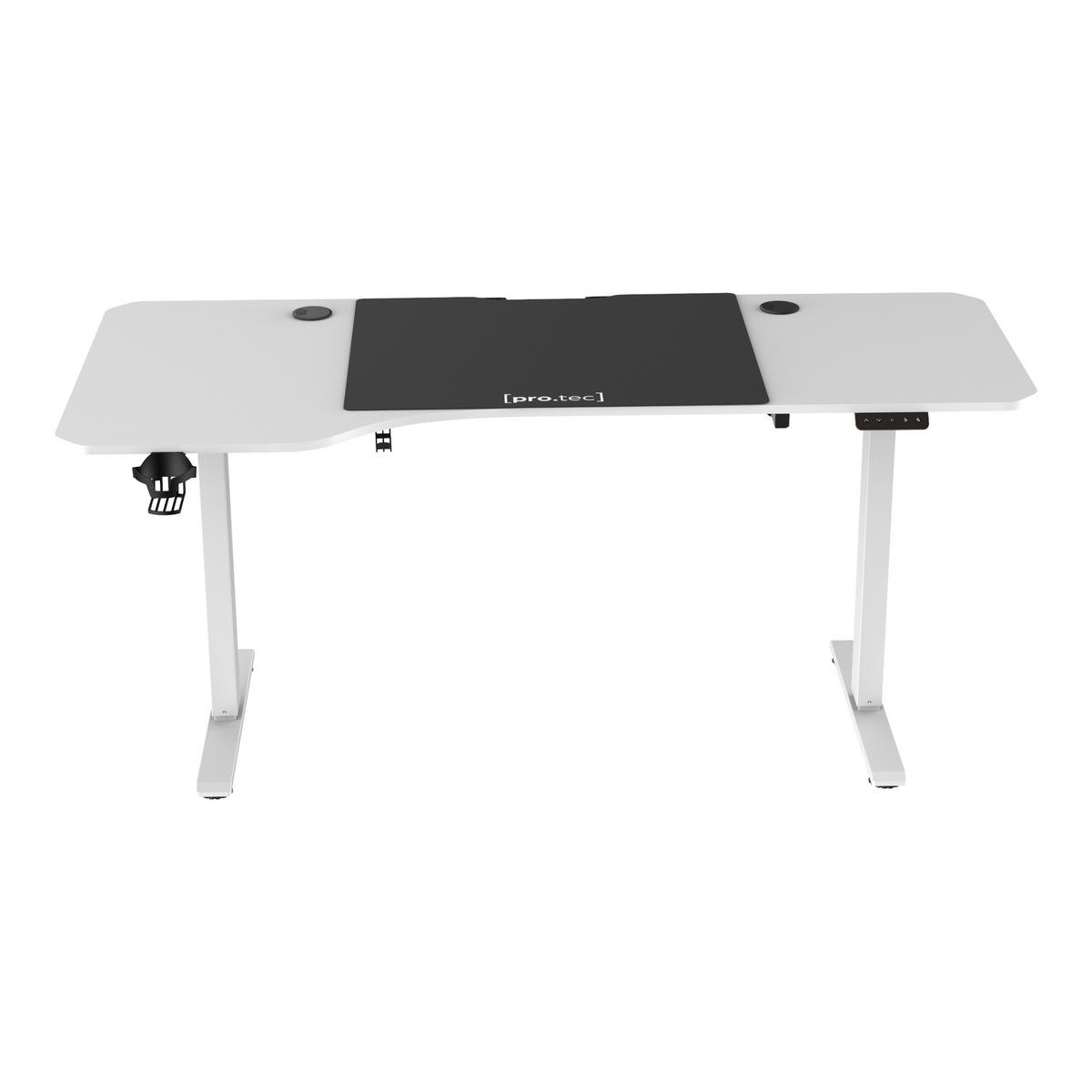 COMPUTERTISCH Stryn - Weiß, Metall (75/160/117cm) - pro.tec
