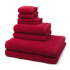 FROTTIERSET Superwuschel 8-teilig - Rot, Textil (50/100cm) - MÖVE