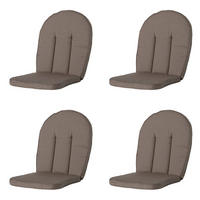 GARTENSTUHLKISSEN Rippe 105/52 cm 4er-Set - Braun, Textil (52/5/105cm) - Madison