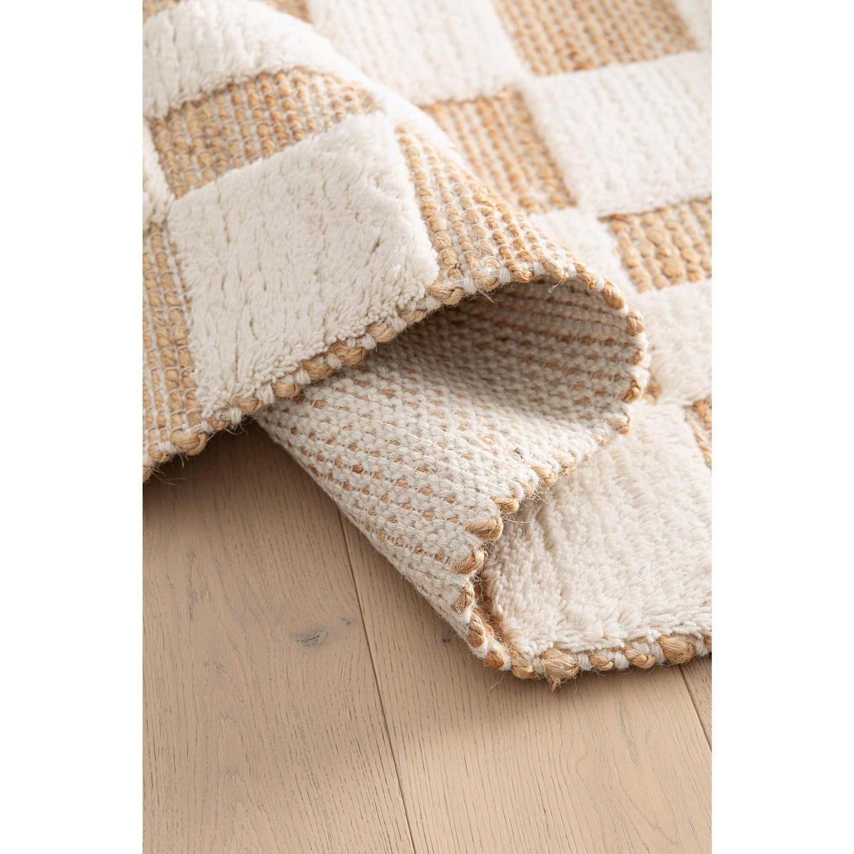 TEPPICH Milena schneeweiß 160 x 230 x 1 cm - Weiß, Textil (160/230cm) - Vivaraise