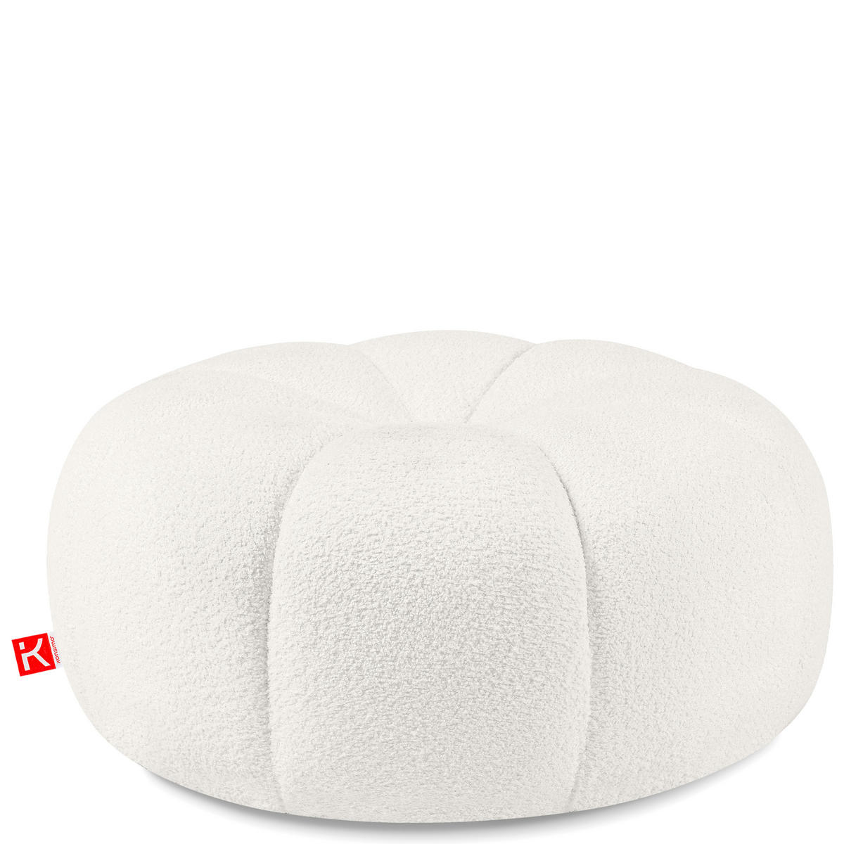 POLSTERHOCKER TOCA Sitzpouf - Ecru, Holz/Textil (72/36/72cm) - KONSIMO®