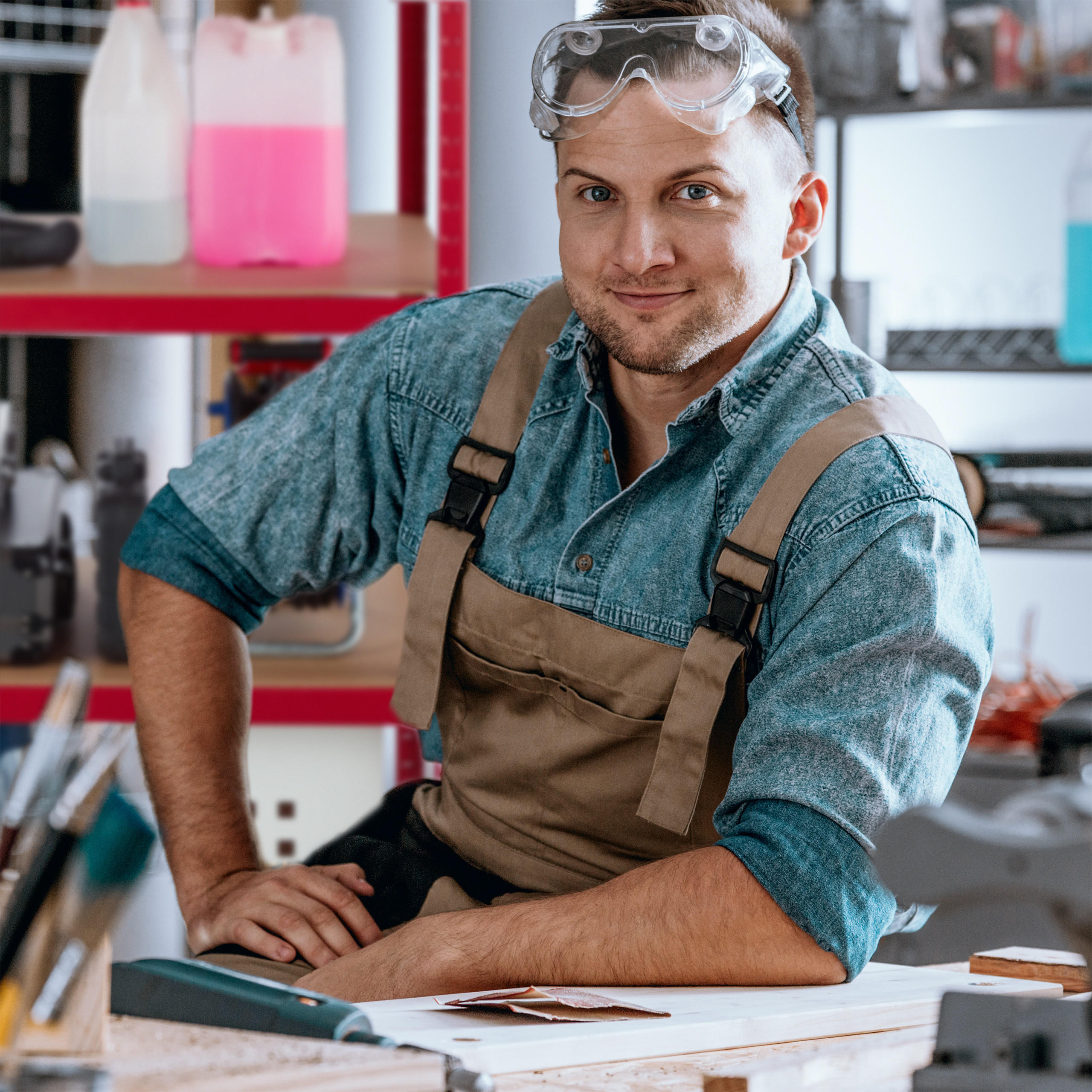 SCHWERLASTREGAL - Multicolor, Holzwerkstoff/Kunststoff (90/180/60cm) - Relaxdays