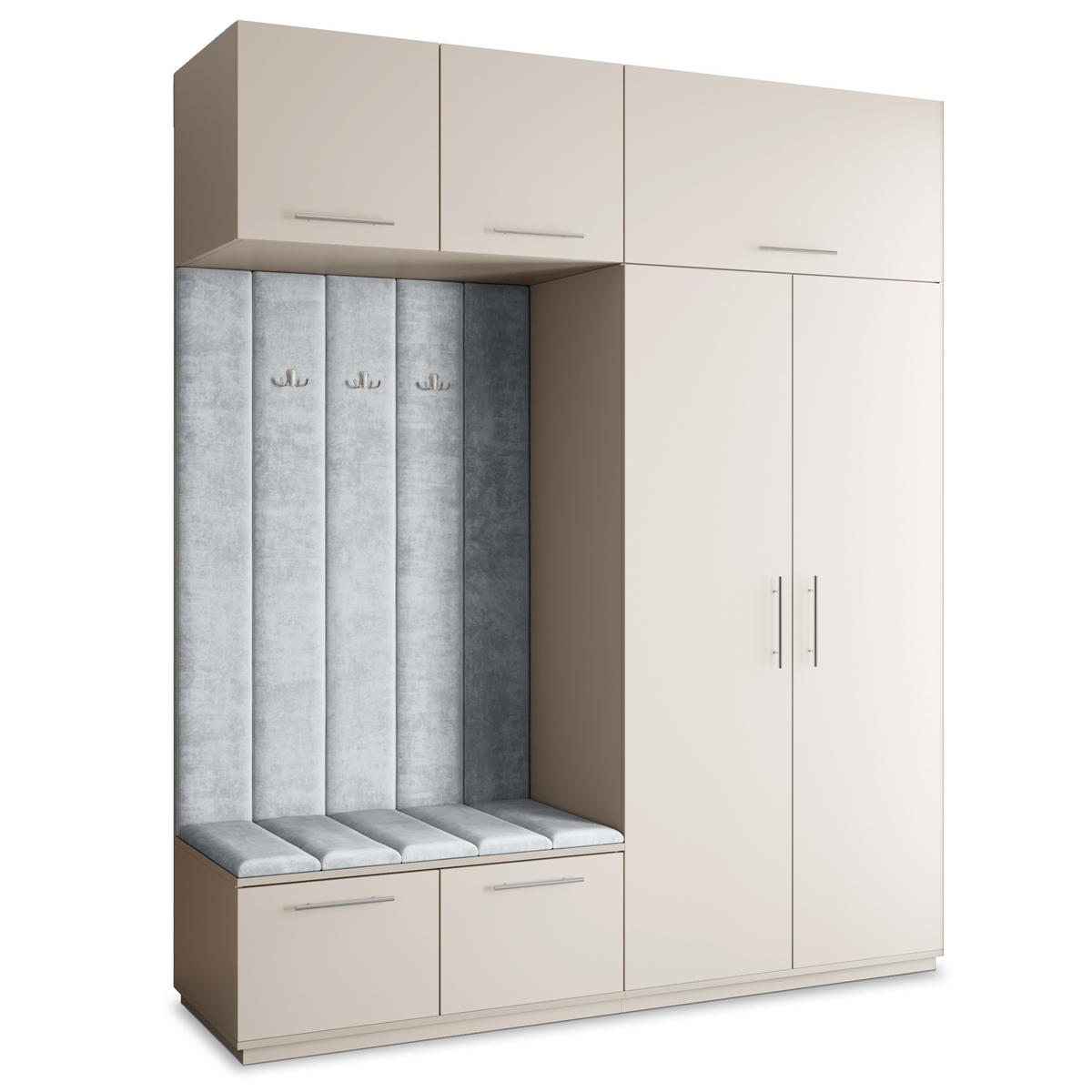 GARDEROBENSCHRANK REMA 200/240/60 cm Modern Kaschmir - Kaschmir, Holzwerkstoff (200/240/60cm) - MASSENO