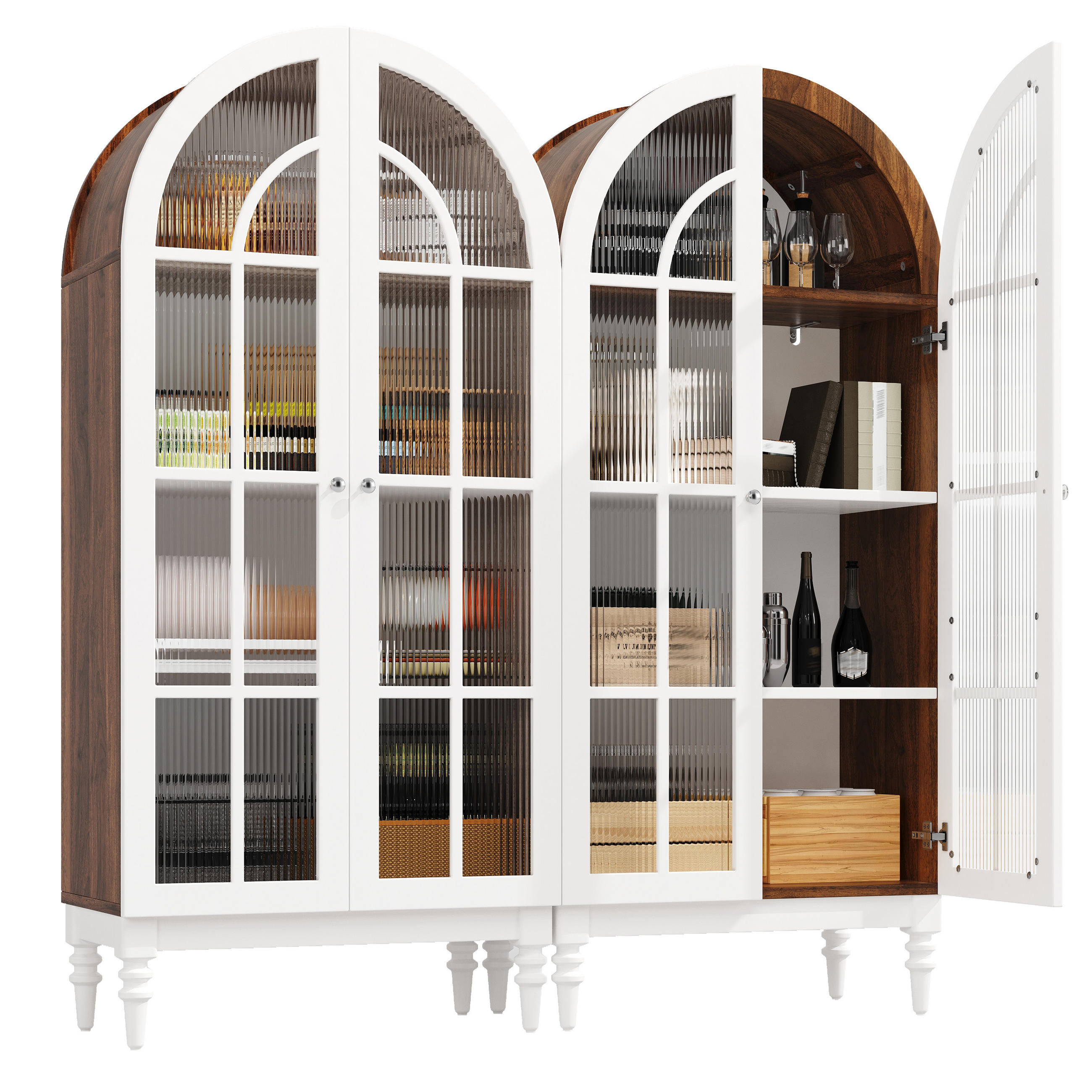 ComfortXL Vitrine Weiß 76x165x38.5 cm