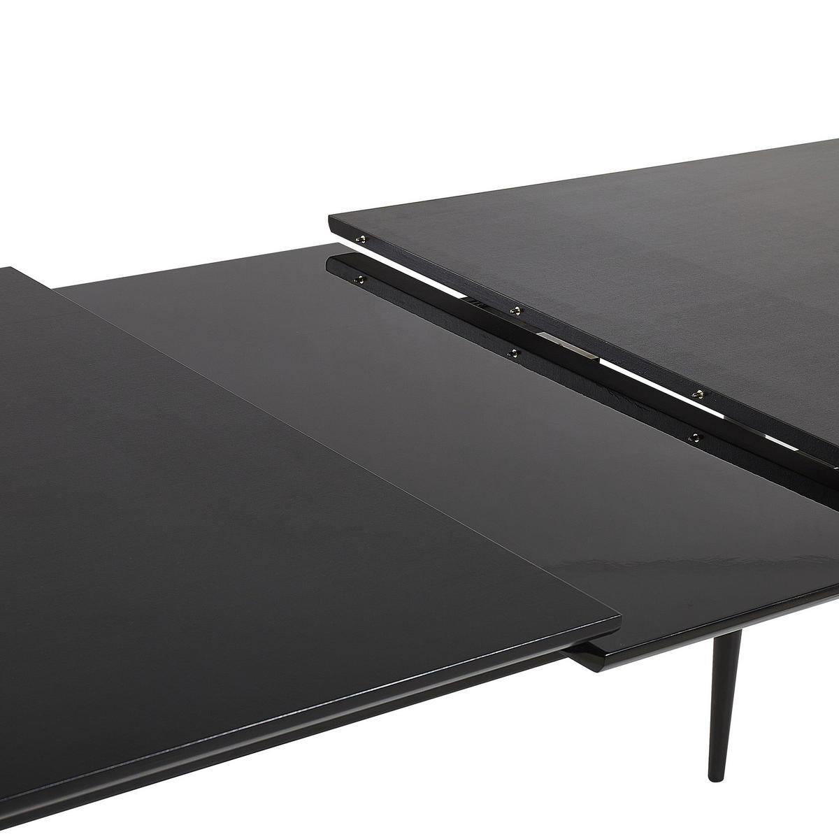 ESSTISCH 160-200/90/76 cm Schwarz Rechteckig Maldon - Schwarz, Holzwerkstoff (200/90/76cm) - Beliani