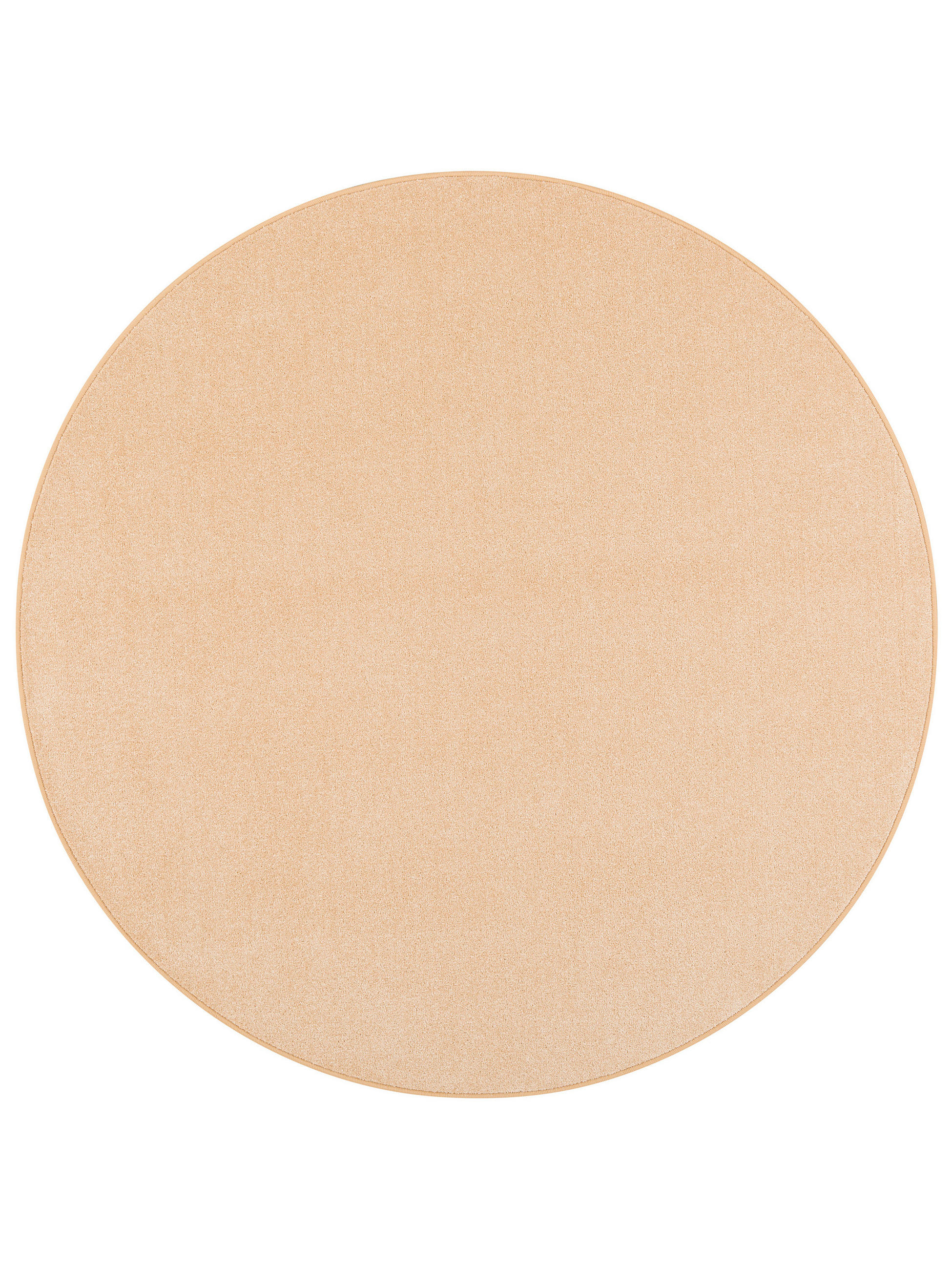 TREND VELOURS TEPPICH JOY RUND - Beige, Textil (200/200cm) - Snapstyle