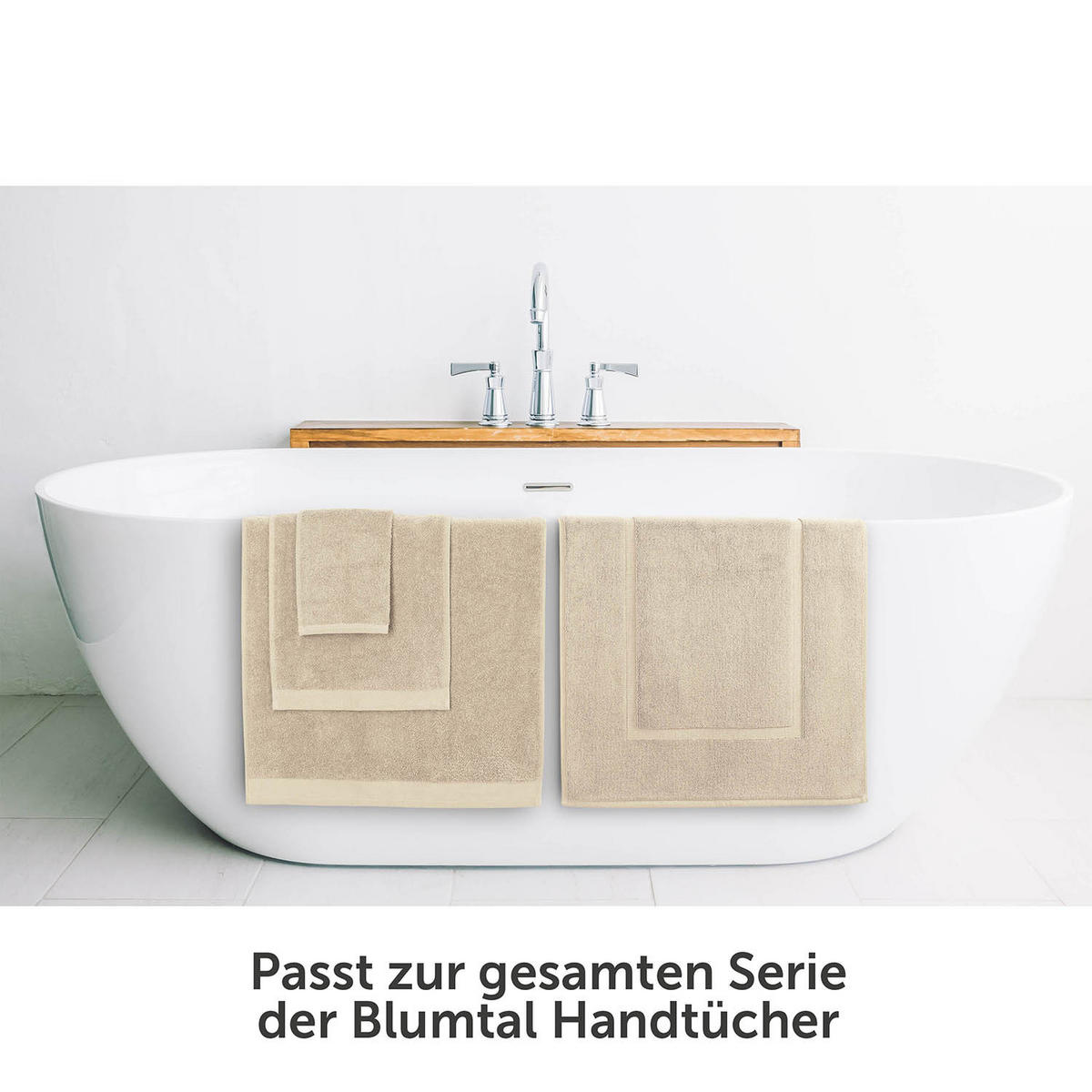 BADEMATTE Vilto 2er-Set, 50/80 cm, Grau - Grau, Textil (80/50cm) - Blumtal
