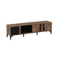 TV-MÖBEL Mengu Kiefer Atlantik-Anthrazit - Anthrazit/Kieferfarben, Holz (180/50/40cm) - Habitat Garten
