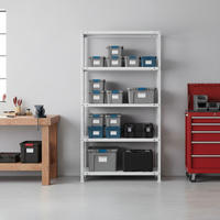 SCHRAUBREGAL PANDA | HxBxT 180x80x30cm | 5 Fachböden | Fachlast 100kg | Weiß - Weiß, Metall (80/180/30cm) - PROREGAL