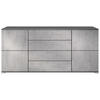 SIDEBOARD Rova Beton Oxid Optik - Hellgrau, Holzwerkstoff (166.5/75.5/35cm) - Vladon
