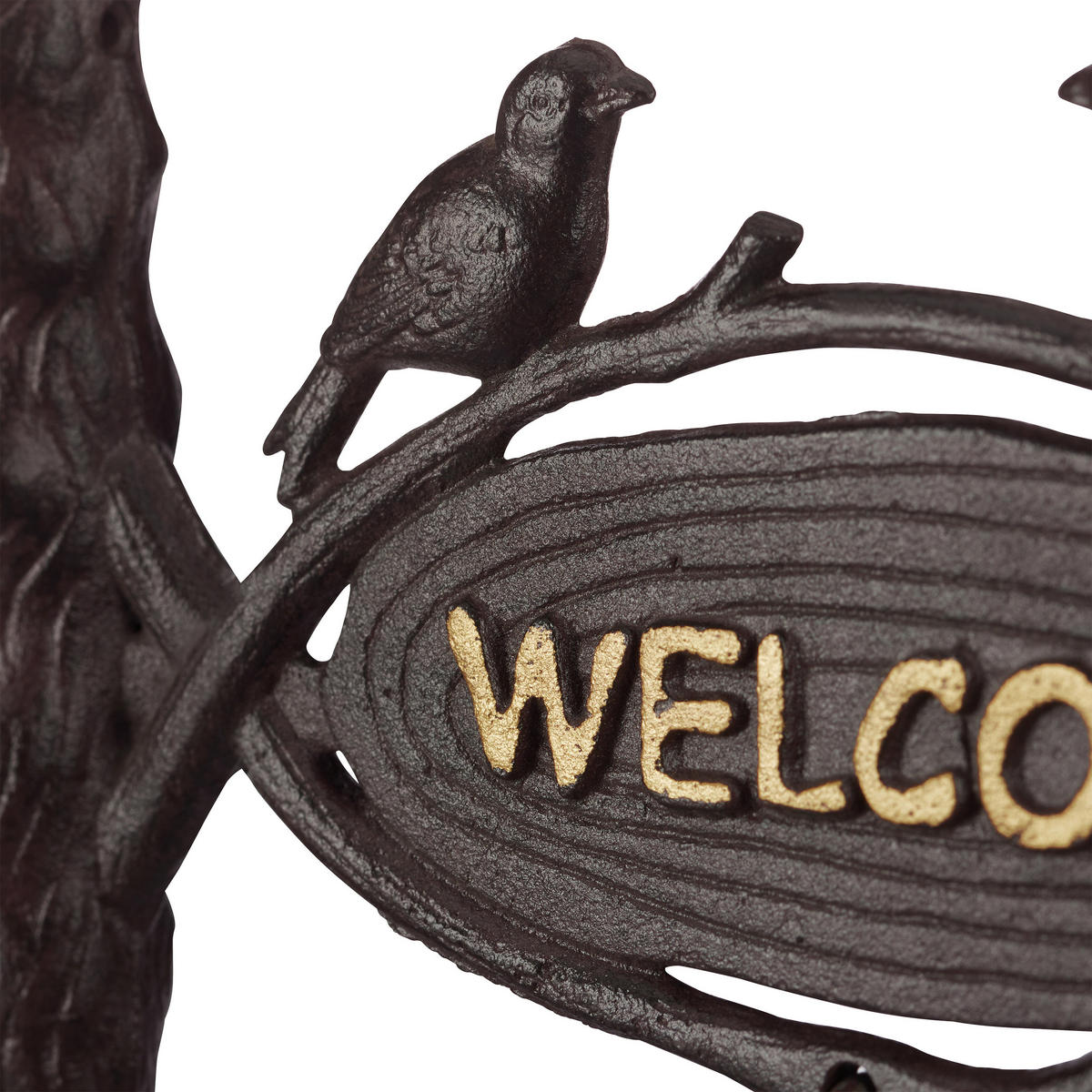 ZVONČEK - tmavohnedá, kov (25/24/11cm) - Relaxdays