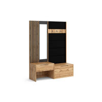 GARDEROBENSCHRANK ZENO 148/190/40 cm Modern Garderobe-Set Eichefarben - Eichefarben, Holzwerkstoff (148/190/40cm) - MASSENO