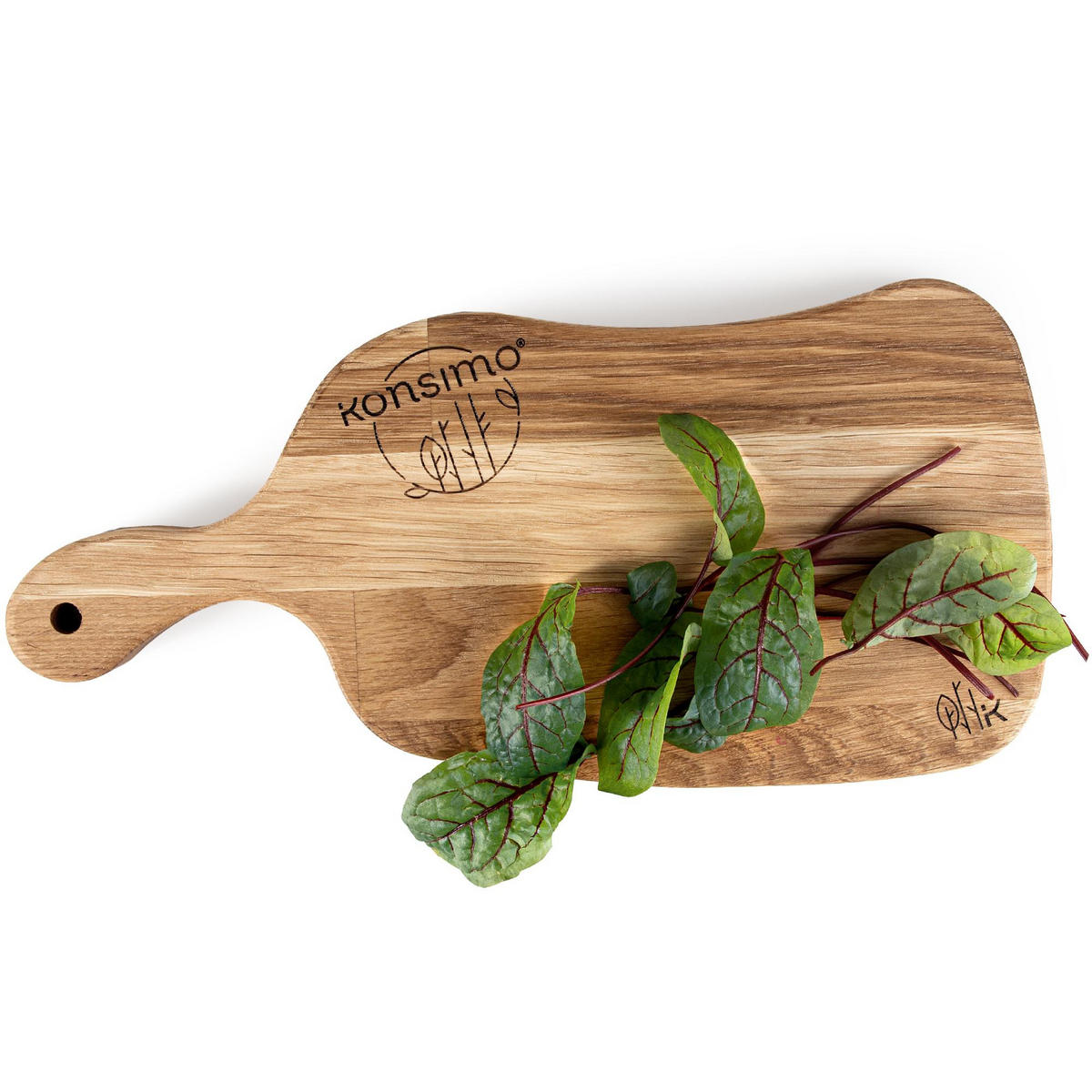 SCHNEIDEBRETT Holz Eiche geölt LIVO - Eichefarben, Holz (21/44cm) - KONSIMO®