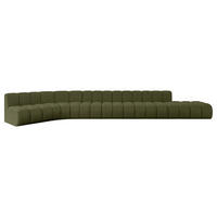 ECKSOFA modulares Sofa Brilo-L3 - 562x174x70 cm Grün - Grün, Holzwerkstoff/Textil (562/174cm) - ALTDECOR