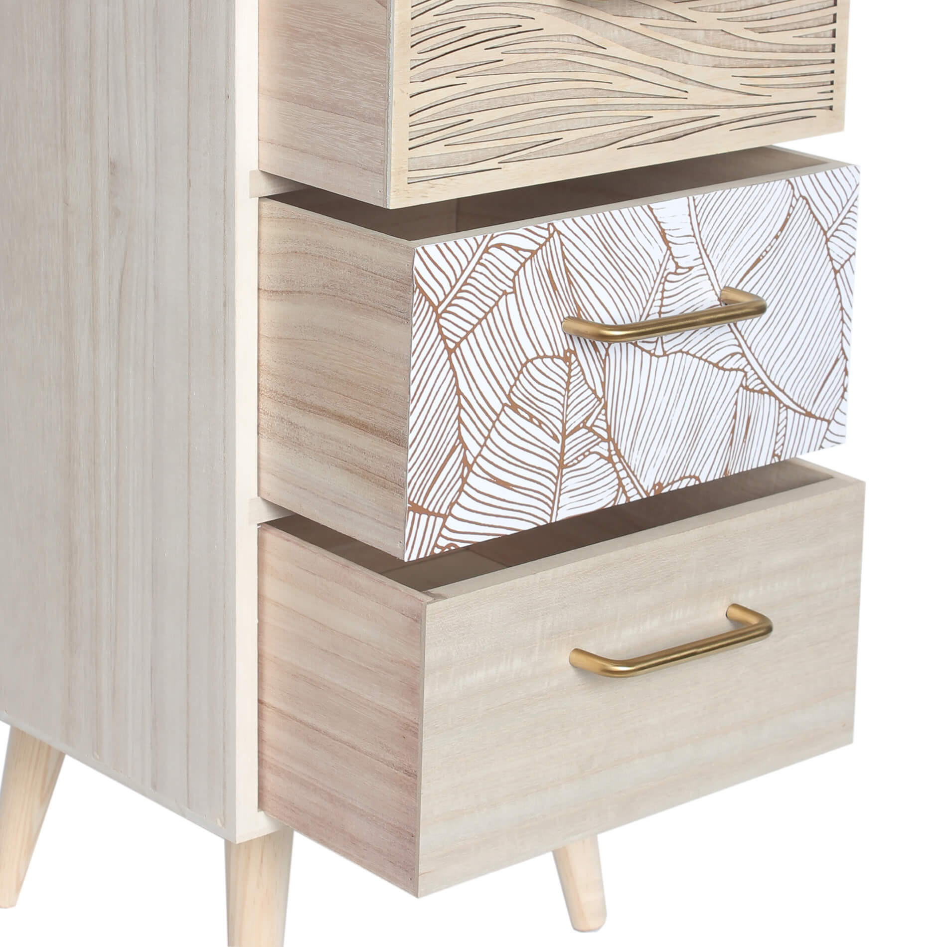 NACHTTISCH Hellbraun 29/29/58 cm - Hellbraun, Naturmaterialien (29/58/29cm) - Mobili Rebecca
