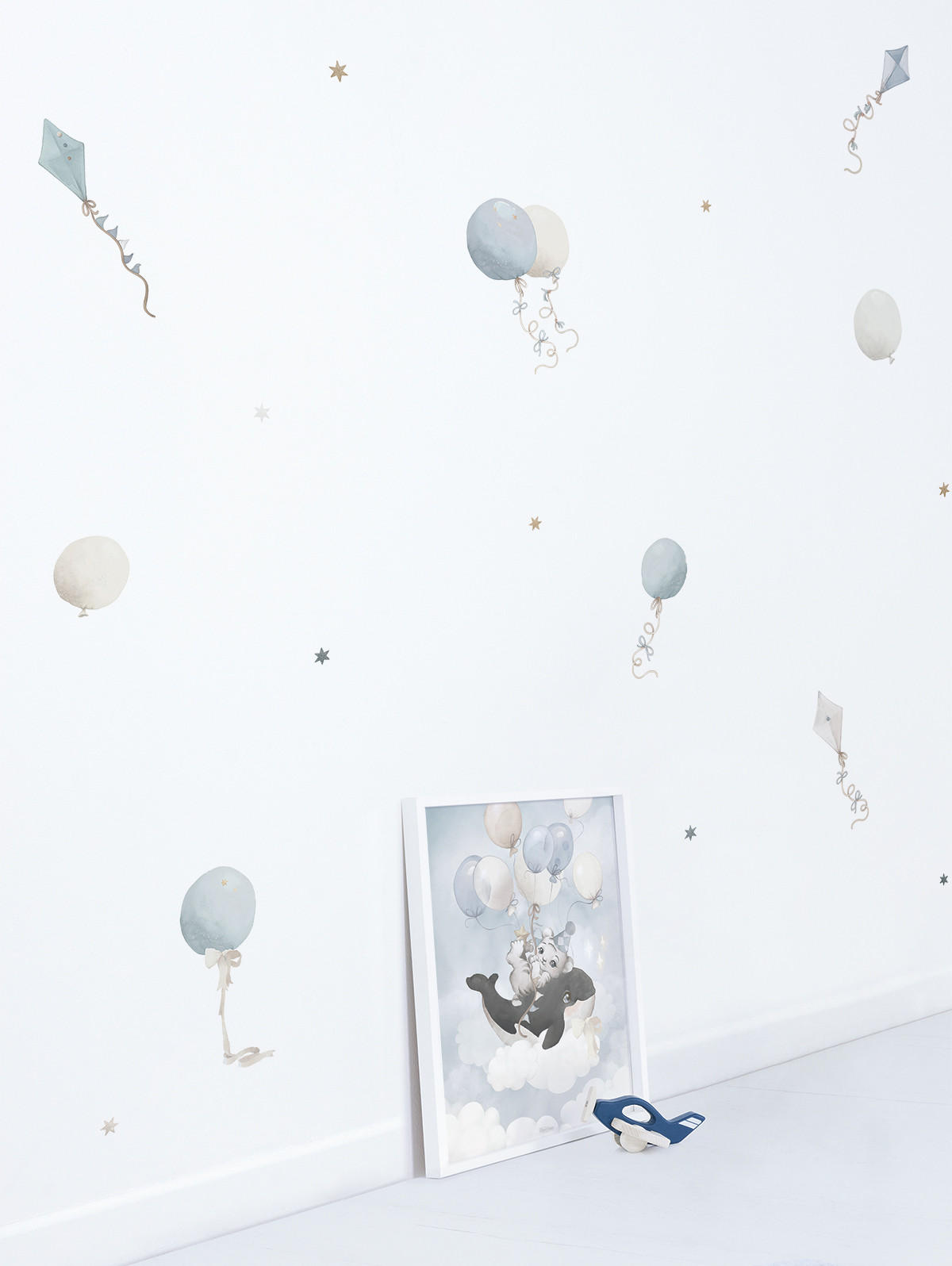 POSTER Gepard & Orca, 30x40 cm - Blau, Papier (30/1/40cm) - Lilipinso