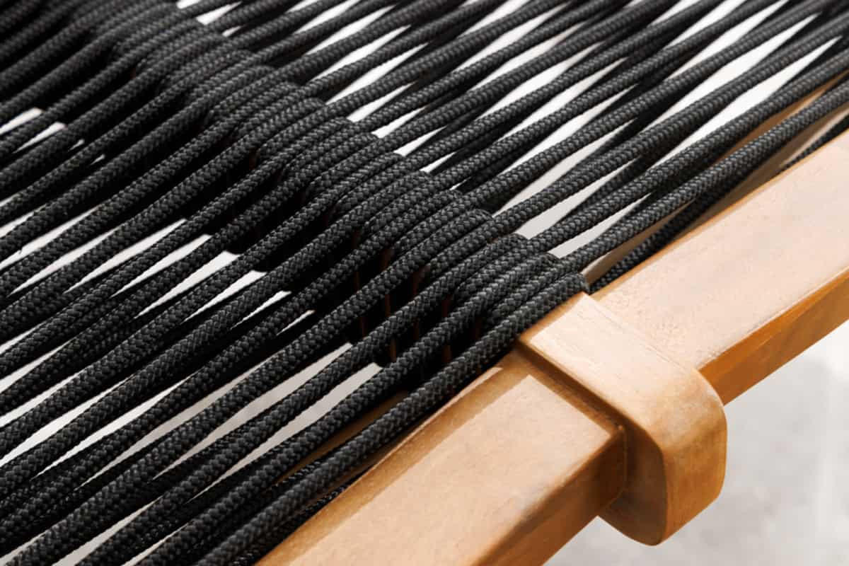 GARTENBANK BALI ROPE Akazie Anthrazit 120cm - Braun/Grau, Holz/Kunststoff (120/84/70cm) - riess-ambiente