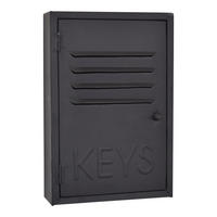 SCHLÜSSELKASTEN Hailey Schwarz - Schwarz, Metall (20/30/7cm) - LOFT42