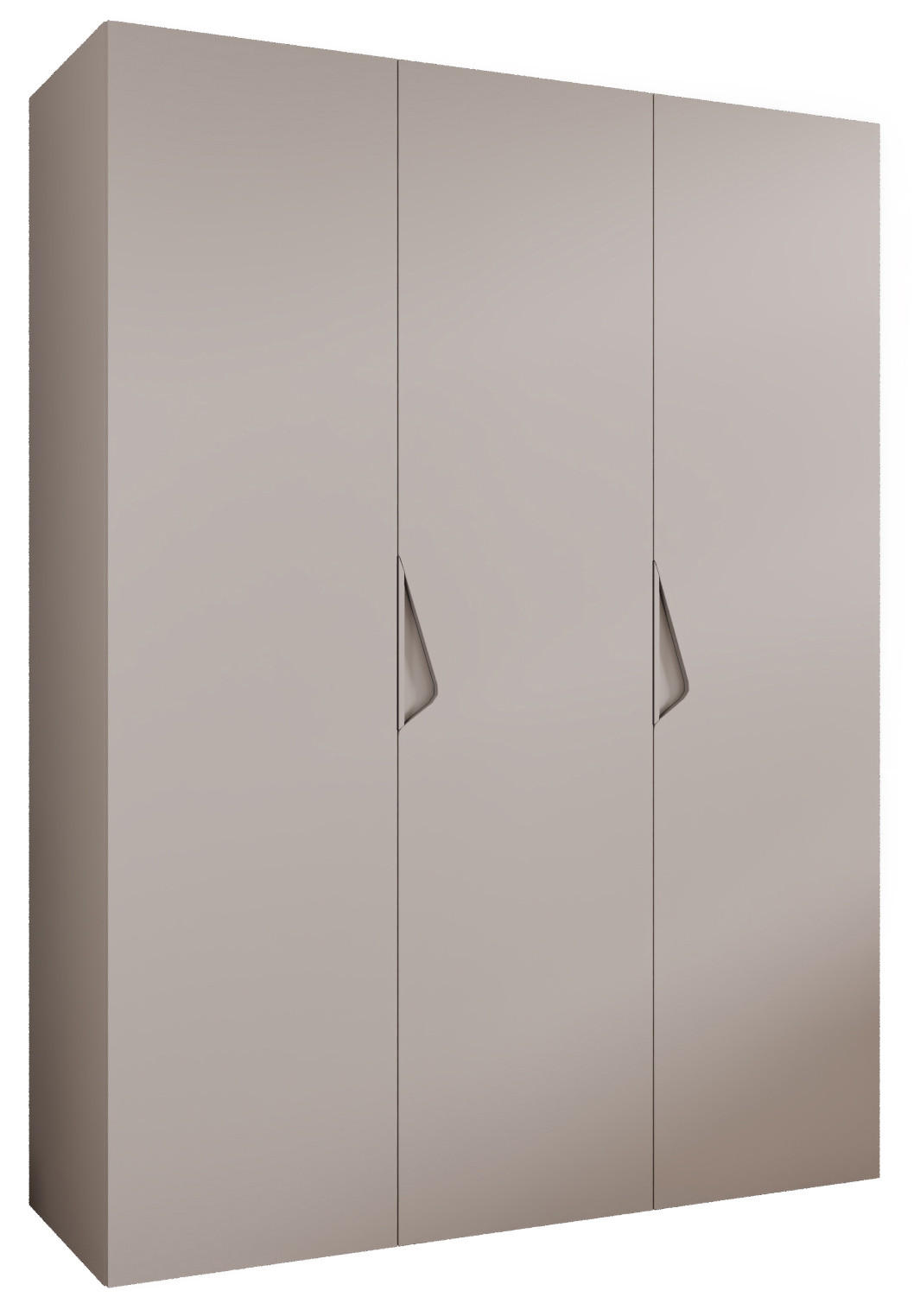 Abiks Möbel Drehtürenschrank Beige, Beige 150x202x52 cm