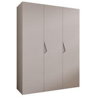 DREHTÜRENSCHRANK 202/150/52 3-türig - Beige, Holz/Metall (150/202/52cm) - Abiks Möbel
