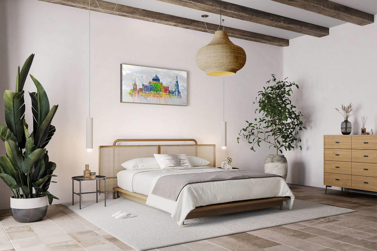 ACRYLBILD HANDGEMALT 120/60 cm - Grau, Holz/Textil (120/60cm) - KUNSTLOFT