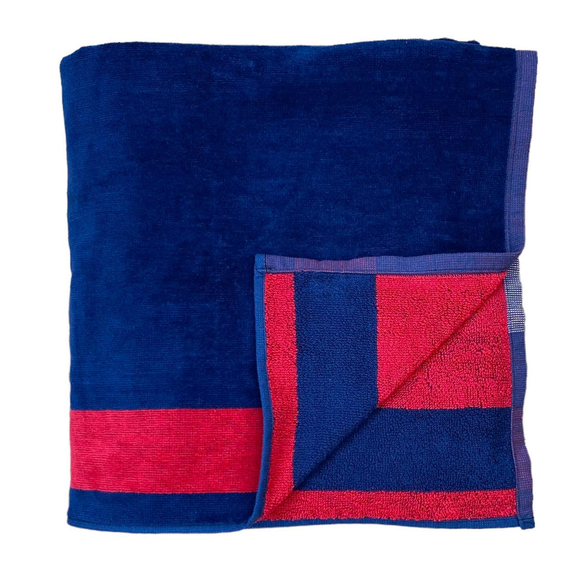 STRANDTUCH Frottee Velours Jacquard Conigli 140x180 400g/m² - Blau, Textil (140/180cm) - LE COMPTOIR DE LA PLAGE