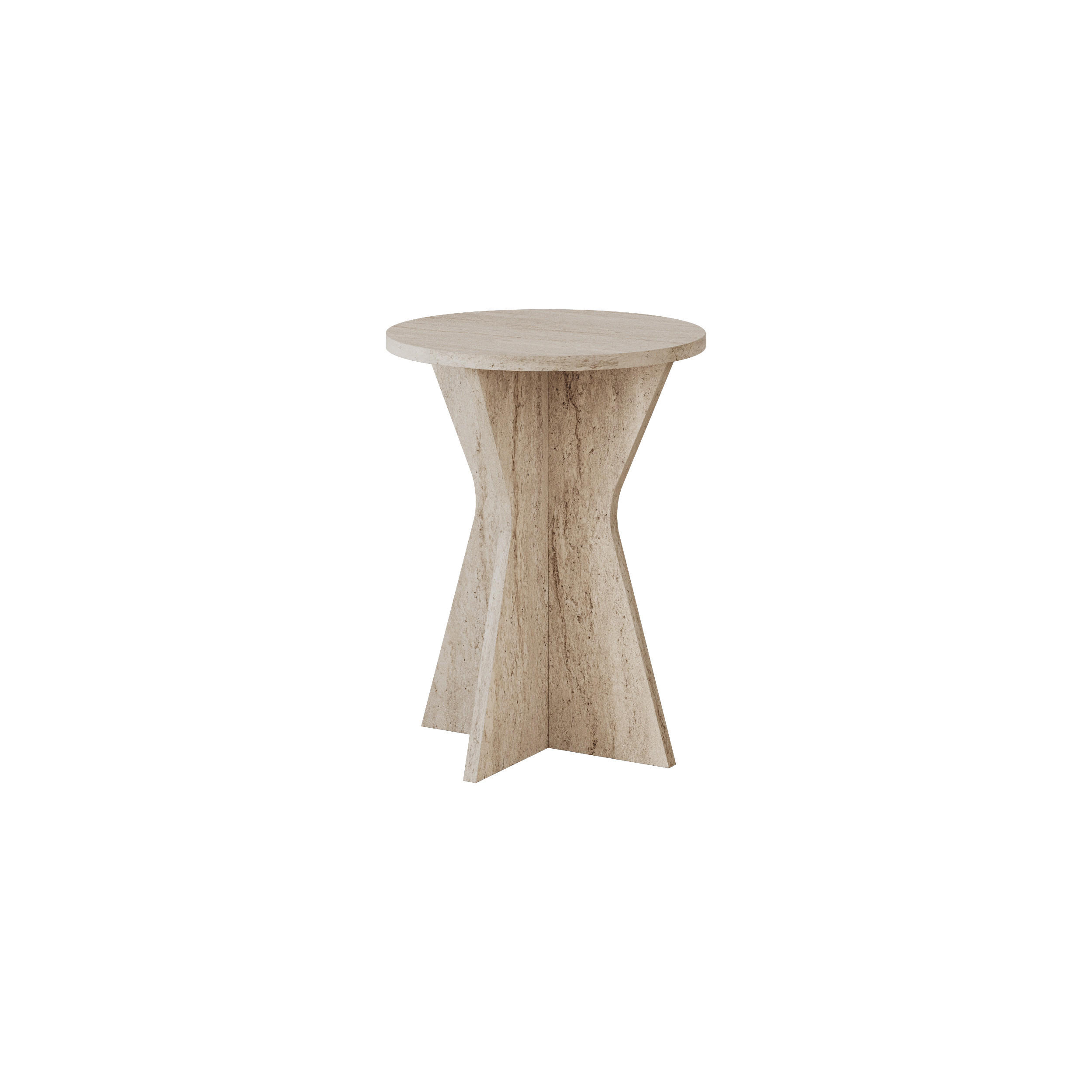 Decortie Beistelltisch Beige 40x51.8x40 cm
